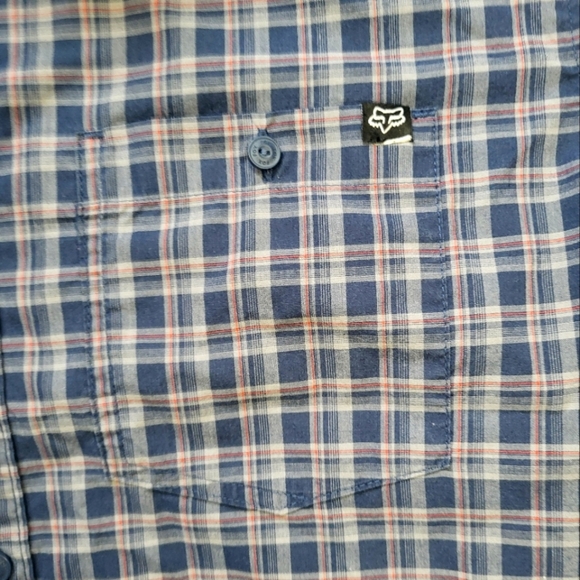 Fox Men's Plaid Button-Down Long Sleeve Shirt Size M - Classic Casual Style A78 - Picture 4 of 12